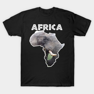 African Wildlife Continent Bull Elephant T-Shirt